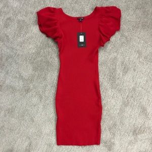 Sweater red dress